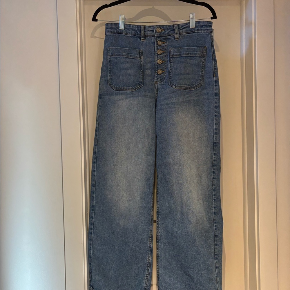 Dex Blue Flare & Wide Leg Jeans